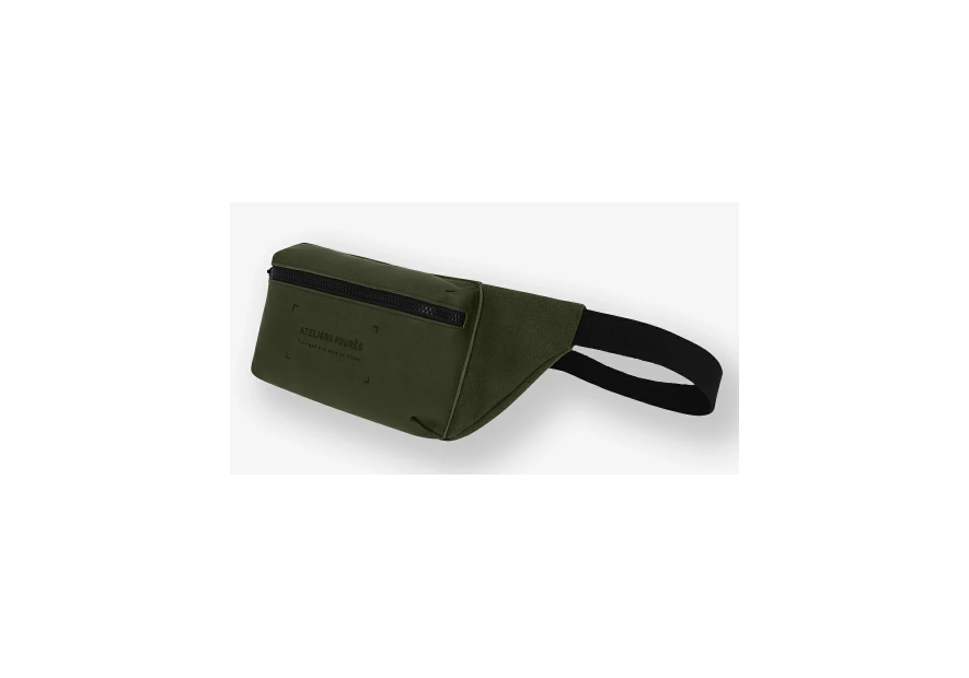 Les Ateliers Foures R225 - CUIR DE VACHETTE - KAKI foures banane porté travers Sacs à mains