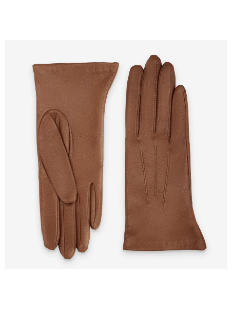 Glove Story 61026SN - AGNEAU - CORK gants femme cuir doublé soie 3 nervures gants femme