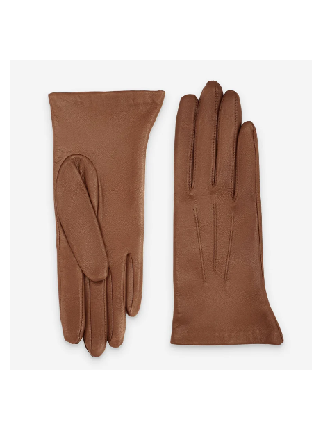 Glove Story 61026SN - AGNEAU - CORK gants femme cuir doublé soie 3 nervures gants-femme