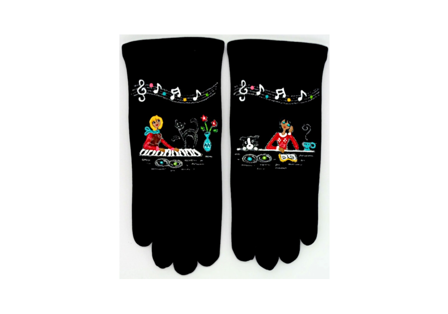 Quand les poules auront des gants GTA - POLYAMIDE - MELODIE gants femme taille unique quand les poules auront gants femme tu