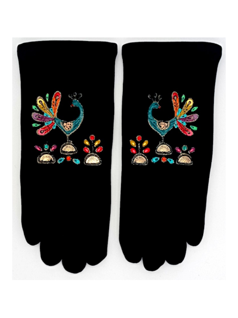 Quand les poules auront des gants GTA - POLYAMIDE - PARADISE BIRD gants femme taille unique quand les poules auront gants-femme-tu