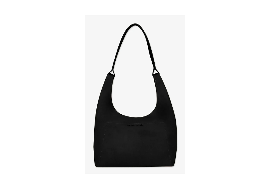 Les Ateliers Foures A601 - CUIR DE VACHETTE - NOIR sac amazone porté épaule s des ateliers fourès shopping