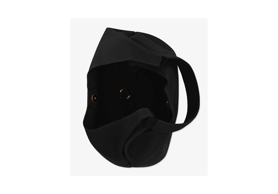 Les Ateliers Foures A601 - CUIR DE VACHETTE - NOIR sac amazone porté épaule s des ateliers fourès shopping