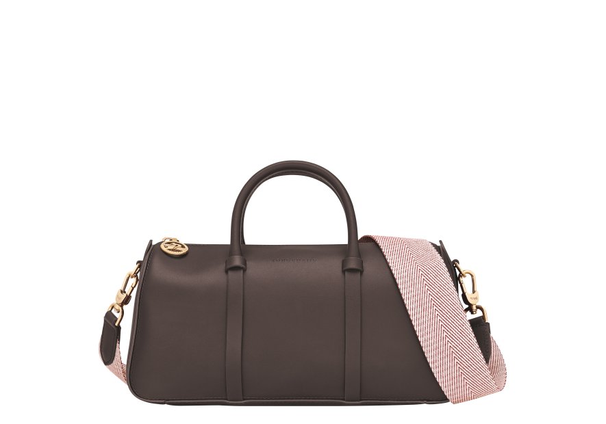 Longchamp 10271HGX - CUIR DE VEAU - MOKA sac à main m daylong chevron de longchamp Sacs à mains