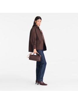 Longchamp 10271HGX - CUIR DE VEAU - MOKA sac à main m daylong chevron de longchamp Sacs à mains