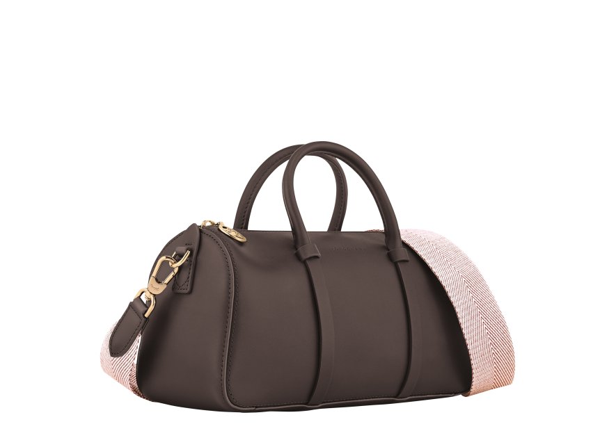 Longchamp 10271HGX - CUIR DE VEAU - MOKA sac à main m daylong chevron de longchamp Sacs à mains