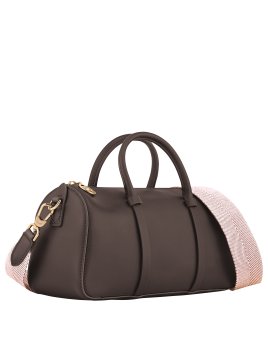 Longchamp 10271HGX - CUIR DE VEAU - MOKA sac à main m daylong chevron de longchamp Sacs à mains