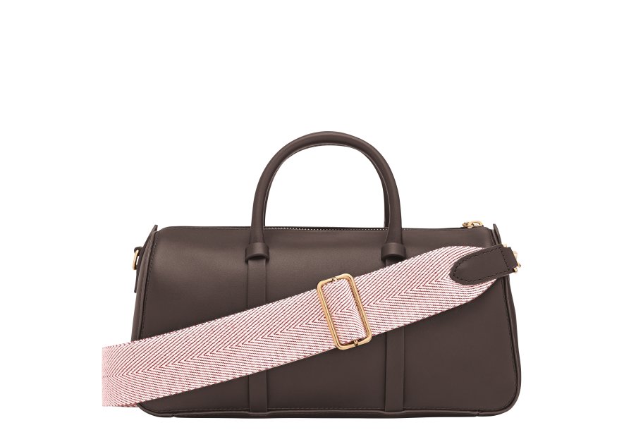 Longchamp 10271HGX - CUIR DE VEAU - MOKA sac à main m daylong chevron de longchamp Sacs à mains