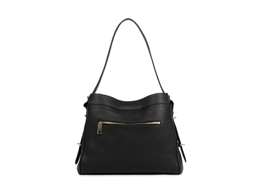 Lancaster 572-106 - CUIR DE VACHETTE - NOI grand sac hobo lancaster mademoiselle romy Sacs à mains