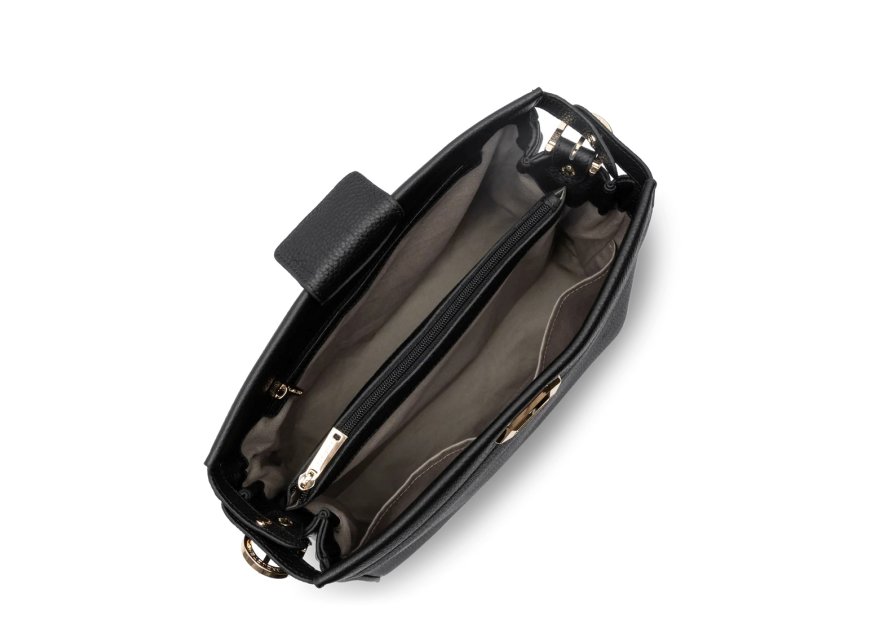 Lancaster 572-106 - CUIR DE VACHETTE - NOI grand sac hobo lancaster mademoiselle romy Sacs à mains