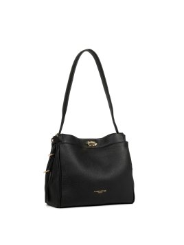 Lancaster 572-105 - CUIR DE VACHETTE - NOI sac hobo m lancaster mademoiselle romy Sacs à mains