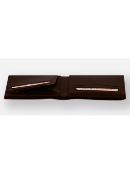 Les Ateliers Foures H57 - CUIR DE VACHETTE - CAFE foures pfpc italien Portefeuille Homme