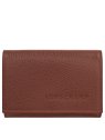 Longchamp 30058021 - CUIR DE VACHETTE - CA portefeuille compact longchamp le foulonné pmpb