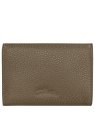 Longchamp 30058021 - CUIR DE VACHETTE - CA portefeuille compact longchamp le foulonné pmpb