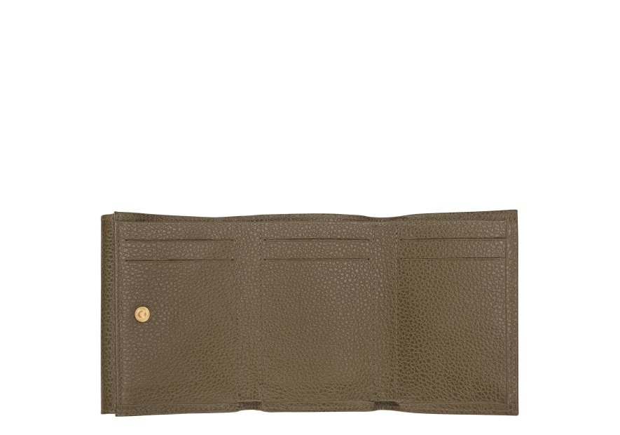 Longchamp 30058021 - CUIR DE VACHETTE - CA portefeuille compact longchamp le foulonné pmpb