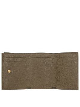 Longchamp 30058021 - CUIR DE VACHETTE - CA portefeuille compact longchamp le foulonné pmpb