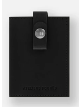 Les Ateliers Foures S10X - CUIR DE VACHETTE - NOIR porte cartes porte cartes