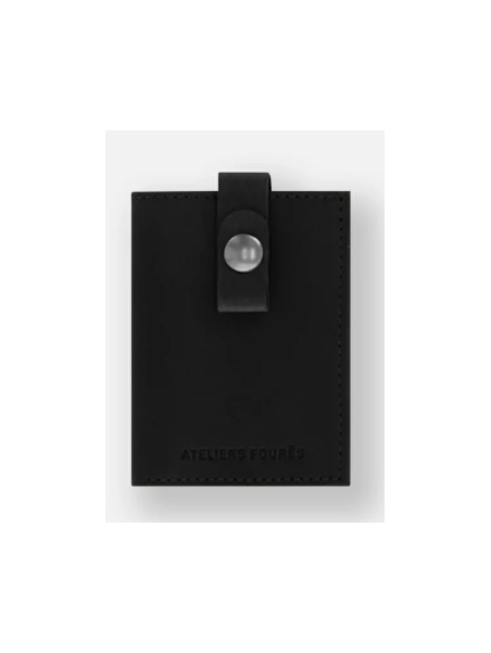 Les Ateliers Foures S10X - CUIR DE VACHETTE - NOIR porte cartes porte cartes