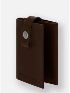 Les Ateliers Foures S10X - CUIR DE VACHETTE - CAFE porte cartes porte cartes