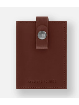 Les Ateliers Foures S10X - CUIR DE VACHETTE - FAUVE porte cartes porte cartes