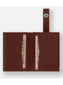 Les Ateliers Foures S10X - CUIR DE VACHETTE - FAUVE porte cartes porte cartes