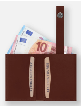 Les Ateliers Foures S10X - CUIR DE VACHETTE - FAUVE porte cartes porte cartes
