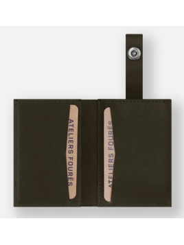 Les Ateliers Foures S10X - CUIR DE VACHETTE - MAQUIS porte cartes porte cartes