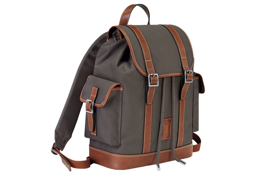 Longchamp 20035080 - POLYAMIDE/CUIR - BRUN sac à dos longchamp boxford rabat m Loisirs