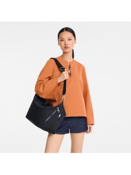 Longchamp 10343HSR - POLYAMIDE - NOIR sac bandoulière longchamp pliage energy Sacs à mains