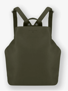 Les Ateliers Foures B417 - CUIR DE VACHETTE - KAKI sac à dos sécurisé s avec attache fixation Sacs à mains