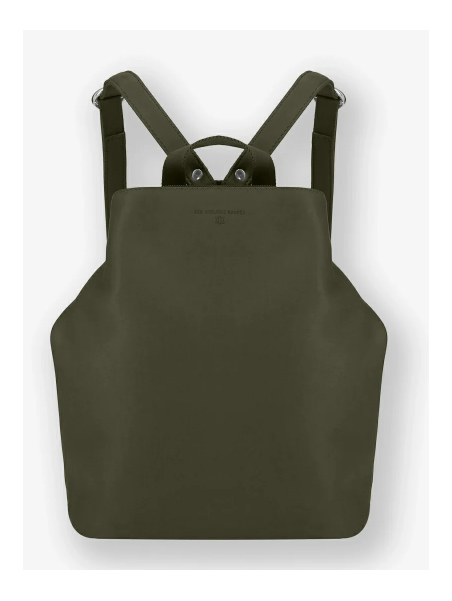 Les Ateliers Foures B417 - CUIR DE VACHETTE - KAKI sac à dos sécurisé s avec attache fixation Sacs à mains