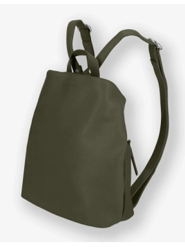 Les Ateliers Foures B417 - CUIR DE VACHETTE - KAKI sac à dos sécurisé s avec attache fixation Sacs à mains