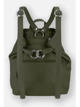 Les Ateliers Foures B417 - CUIR DE VACHETTE - KAKI sac à dos sécurisé s avec attache fixation Sacs à mains