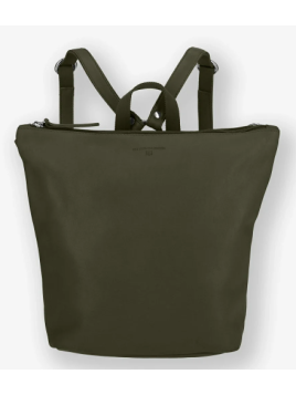 Les Ateliers Foures B417 - CUIR DE VACHETTE - KAKI sac à dos sécurisé s avec attache fixation Sacs à mains