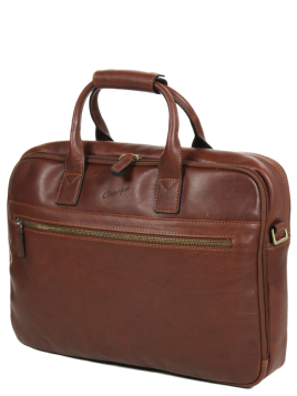 Gerard Henon 5232 - CUIR DE VACHETTE - MARRON arizona porte documents 15"