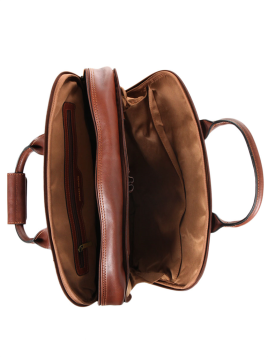 Gerard Henon 5232 - CUIR DE VACHETTE - MARRON arizona porte documents 15"