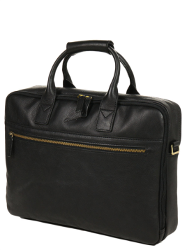 Gerard Henon 5232 - CUIR DE VACHETTE - NOIR arizona porte documents 15" Sac business