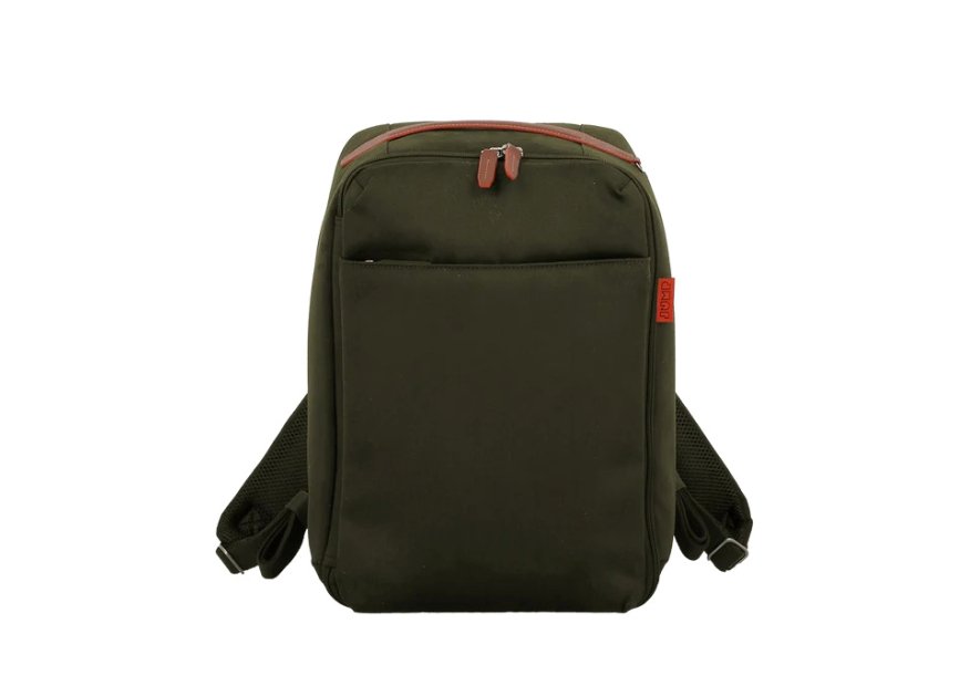 JUMP UP05 - POLYESTER/CUIR - OLIVE sac à dos cabine ryanair jump uppsala Sacs de voyage