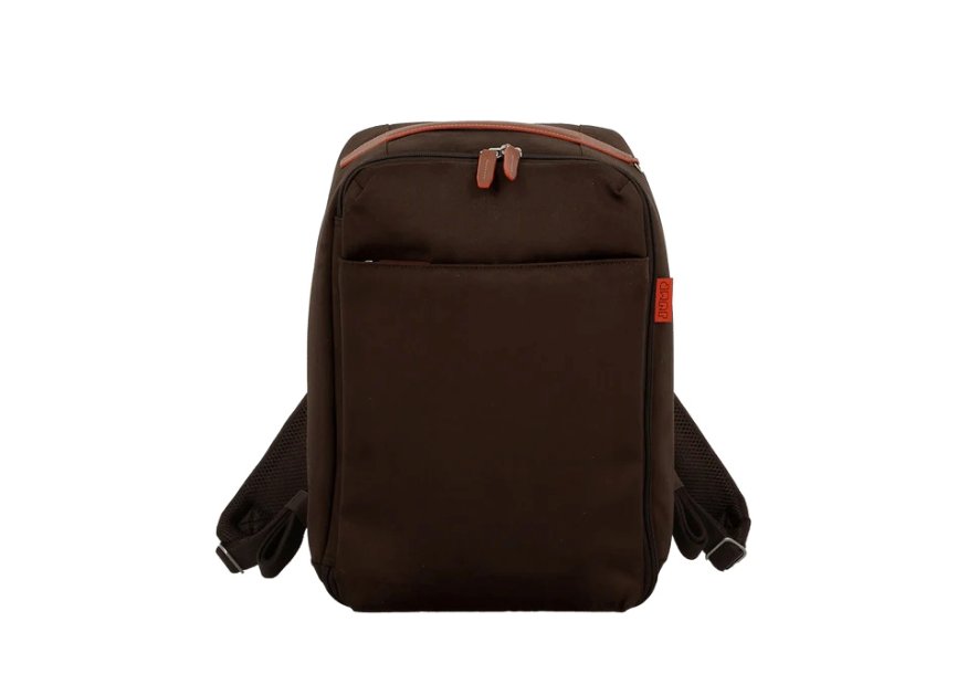 JUMP UP05 - POLYESTER/CUIR - CHOCOLAT sac à dos cabine ryanair jump uppsala Sacs de voyage