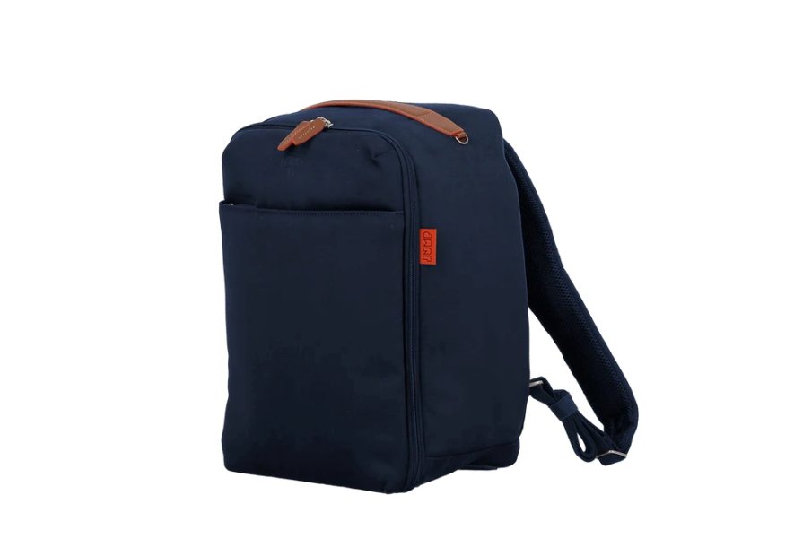 JUMP UP05 - POLYESTER/CUIR - MARINE sac à dos cabine ryanair jump uppsala Sacs de voyage