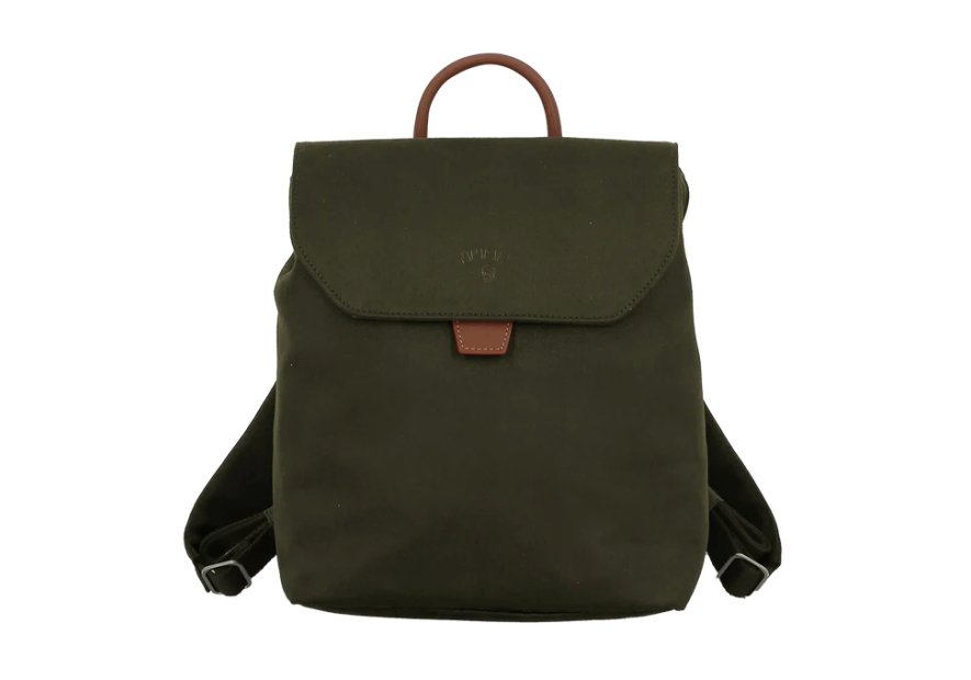 JUMP UP09 - POLYESTER/CUIR - OLIVE sac à dos rabat s jump uppsala Loisirs