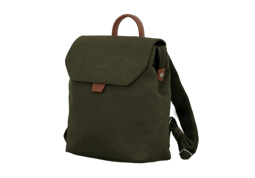 JUMP UP09 - POLYESTER/CUIR - OLIVE sac à dos rabat s jump uppsala Loisirs