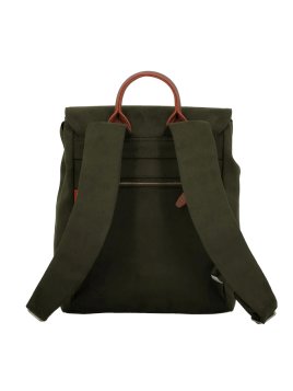 JUMP UP09 - POLYESTER/CUIR - OLIVE sac à dos rabat s jump uppsala Loisirs