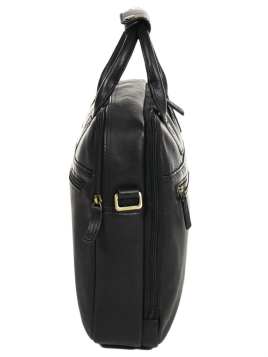 Gerard Henon 5232 - CUIR DE VACHETTE - NOIR arizona porte documents 15" Sac business