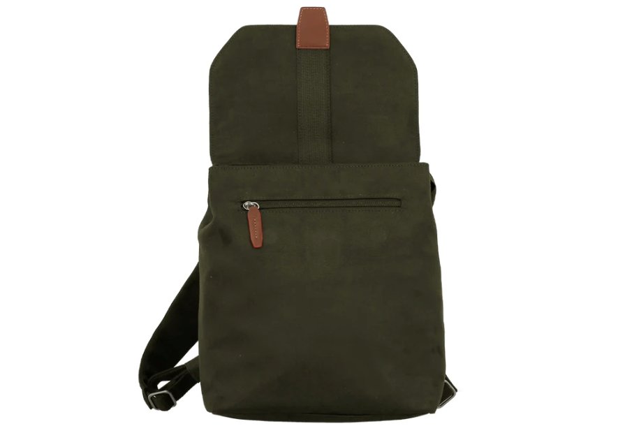 JUMP UP09 - POLYESTER/CUIR - OLIVE sac à dos rabat s jump uppsala Loisirs