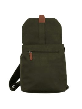 JUMP UP09 - POLYESTER/CUIR - OLIVE sac à dos rabat s jump uppsala Loisirs