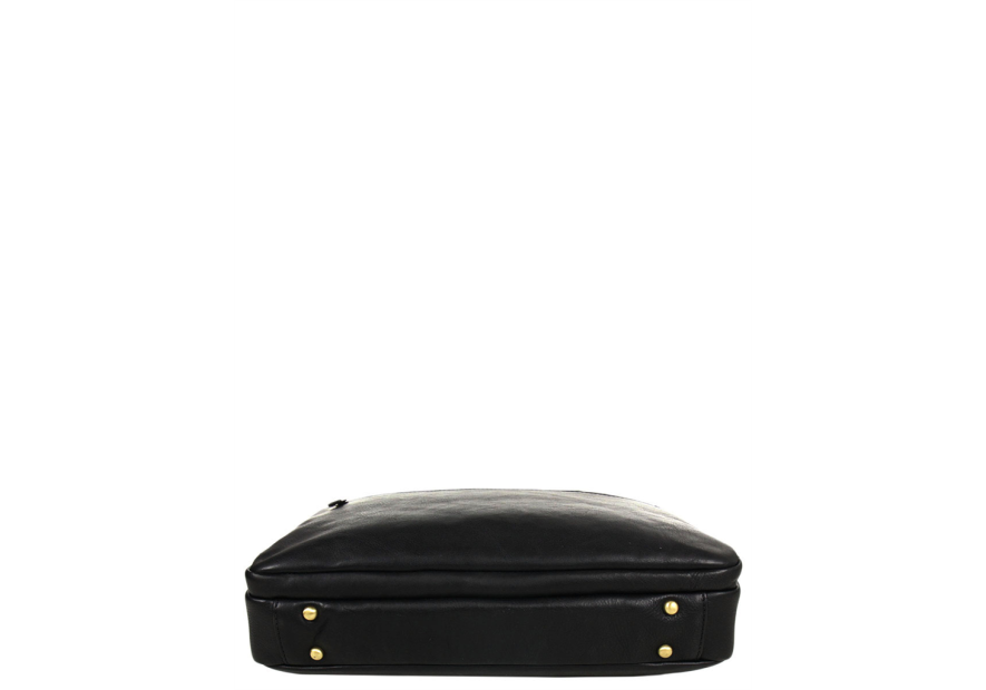 Gerard Henon 5232 - CUIR DE VACHETTE - NOIR arizona porte documents 15" Sac business