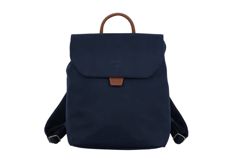 JUMP UP09 - POLYESTER/CUIR - MARINE sac à dos rabat s jump uppsala Loisirs