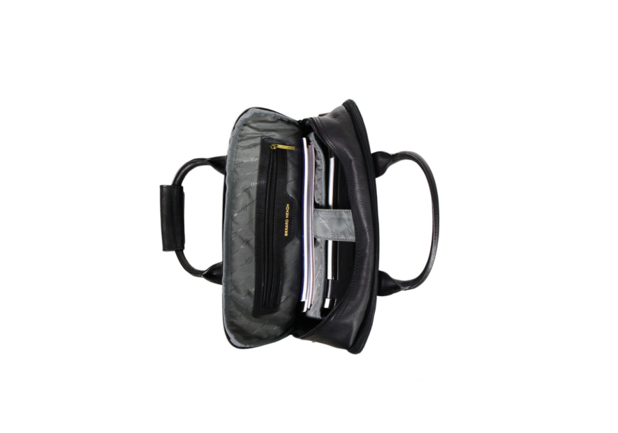 Gerard Henon 5232 - CUIR DE VACHETTE - NOIR arizona porte documents 15" Sac business