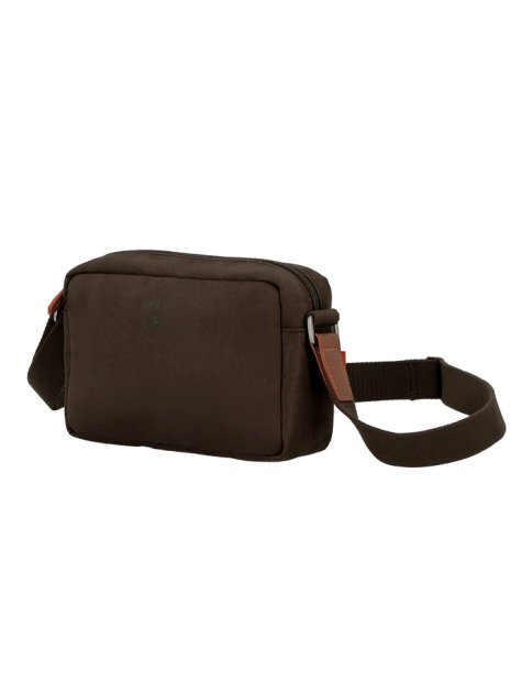 JUMP UP11 - POLYESTER/CUIR - CHOCOLAT sac bandoulière m jump uppsala sac-h-zip